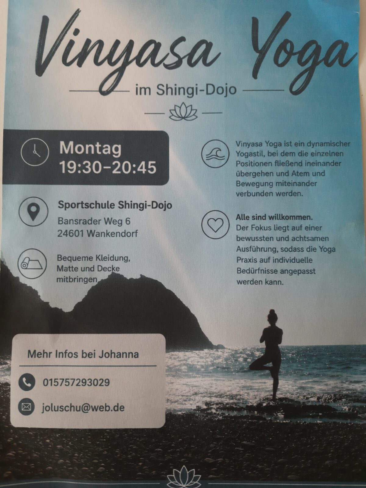 Neu  im Mai, Yoga am Montag!